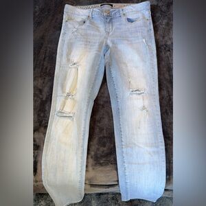 Aeropostale Light Blue Distressed Jegging Jeans